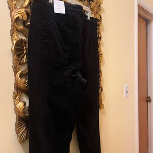 Talbots Elegant, Holiday-Perfect Black Corduroy Trousers